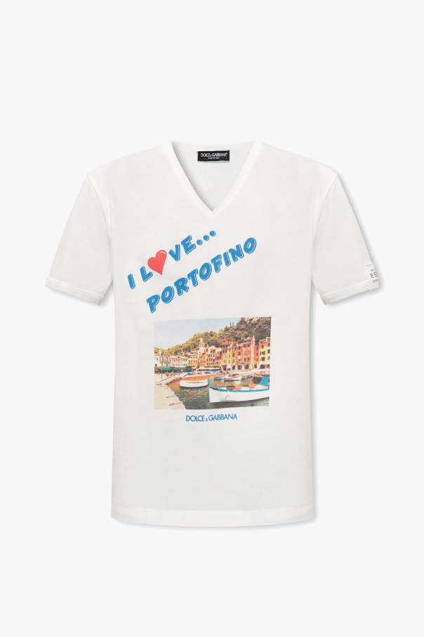 Dolce & Gabbana RE-EDITION S/S 2006 V 半袖Tシャツ ホワイト Dolce & Gabbana T-shirt 'RE-EDITION S/S 2006' Collection